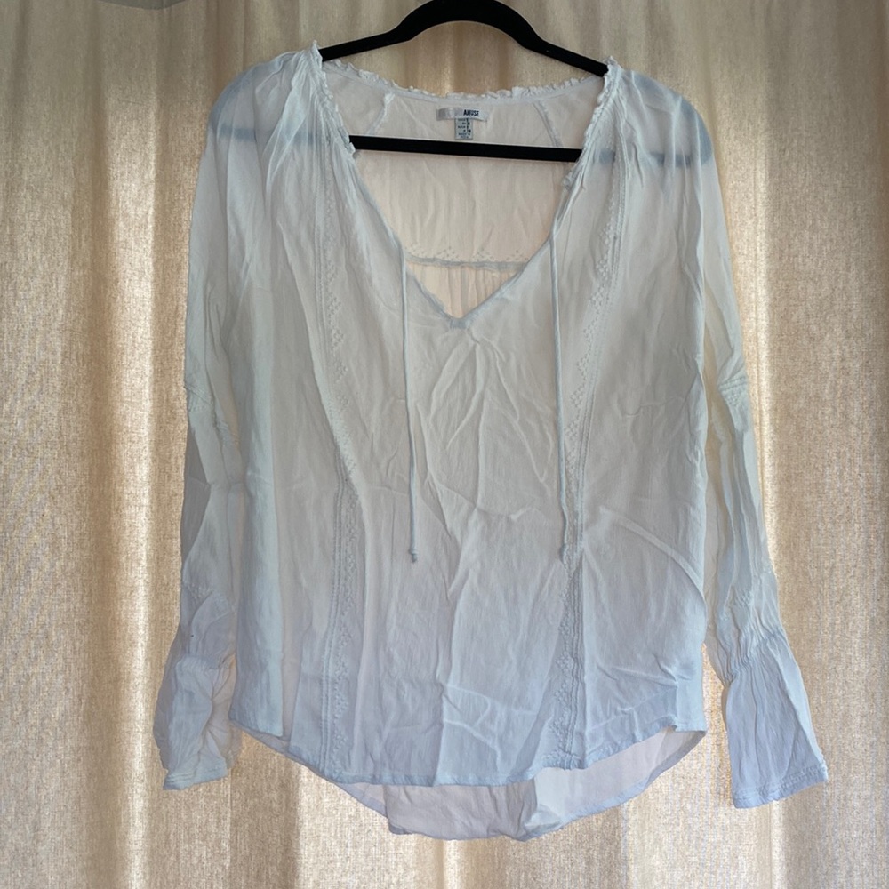 White Amuse Society Blouse